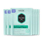 Hask Tea Tree Revitalizing Deep Conditioner Treatments For All Hair Types, Color Safe, Gluten Free, Sulfate Free, Paraben Free - Pack Of 6