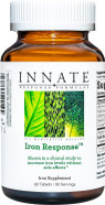 Innate Response Formulas Iron Response - Daily Iron Supplement - Clinically Shown To Increase Iron Levels - Vegan, Non-Gmo, And Kosher - Made Without 9 Food Allergens - 90 Tablets (90 Servings)