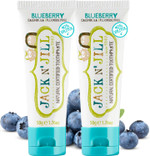 Jack N' Jill Natural Toddler Toothpaste For Baby, Kids And Infants 6 Months & Up, Fluoride Free Training Toothpaste For Toddlers 1-3, 40% Xylitol, Bpa Free - Blueberry, 1.76 Oz (Pack Of 2) Jack N' Jill Natural Toddler Toothpaste For Baby, Kids And Infants 6 Months & Up, Fluoride Free Training Toothpaste For Toddlers 1-3, 40% Xylitol, Bpa Free - Blueberry, 1.76 Oz (Pack Of 2)
