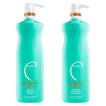 Malibu C Hard Water Wellness Shampoo And Conditioner Duo - Hydrating Hair Care For Shine & Manageability - Protects From Waterborne Elements That Cause Dry, Damaged Hair (33.8Oz)