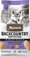 Merrick Backcountry Healthy Grains Premium Dry Puppy Food, Kibble With Freeze Dried Raw Pieces, Chicken - 4.0 Lb. Bag