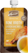 Merrick Grain Free Bone Broth, Premium Human Grade And Gluten Free Dog And Cat Food Topper Pouches, Chicken - 7 Oz. Pouch