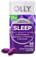 Olly Ultra Strength Sleep Softgels, 10Mg Melatonin, L-Theanine, Chamomile, Magnesium, Lemon Balm, Supports Deep Restful Sleep, Nighttime Sleep Aid, Non Habit-Forming - 60 Count Olly Ultra Strength Sleep Softgels, 10Mg Melatonin, L-Theanine, Chamomile, Magnesium, Lemon Balm, Supports Deep Restful Sleep, Nighttime Sleep Aid, Non Habit-Forming - 60 Count
