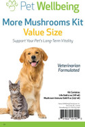 Pet Wellbeing More Mushrooms Kit For Dogs & Cats - Immune System Support And Antioxidant Protection - Vet-Formulated With Turkey Tail, Reishi, Maitake, Astragalus Pet Wellbeing More Mushrooms Kit For Dogs & Cats - Immune System Support And Antioxidant Protection - Vet-Formulated With Turkey Tail, Reishi, Maitake, Astragalus