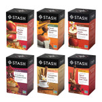 Stash Tea Fall For Autumn 6 Flavor Tea Sampler, 6 Boxes With 20 Tea Bags Each (120 Tea Bags Total)