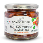 Sundried Cherry Tomatoes In Oil, Made With Fresh Basil, Glass Jar 6.35Oz, 100% Made In Italy, Sicilian Bruschetta Recipe,100% Natural, Non-Gmo, Gluten-Free By Campo D'Oro Sundried Cherry Tomatoes In Oil, Made With Fresh Basil, Glass Jar 6.35Oz, 100% Made In Italy, Sicilian Bruschetta Recipe,100% Natural, Non-Gmo, Gluten-Free By Campo D'Oro