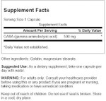 Swanson Gaba - Amino Acid Supplement Promoting Calm & Relaxation To Support Restful Sleep - High Potency Formula To Support Healthy Stress Levels - (100 Capsules, 500Mg Each) Swanson Gaba - Amino Acid Supplement Promoting Calm & Relaxation To Support Restful Sleep - High Potency Formula To Support Healthy Stress Levels - (100 Capsules, 500Mg Each)