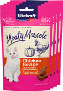 Vitakraft Meaty Morsels Soft Indulgent Cat Treats - Double Layer Extra Meaty - Can Use As Cat Pill Pocket (Chicken With Pumpkin, 4-Pack) Vitakraft Meaty Morsels Soft Indulgent Cat Treats - Double Layer Extra Meaty - Can Use As Cat Pill Pocket (Chicken With Pumpkin, 4-Pack)
