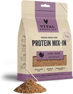 Vital Essentials Freeze Dried Raw Protein Mix-In Dog Food Topper, Turkey Ground Topper For Dogs, 6 Oz