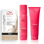 Wella Professionals Invigo Brilliance Color Protection Shampoo & Conditioner, For Fine Hair + Wella Colorcharm Permanent Liquid Hair Color For Gray Coverage, 5Nn Intense Light Brown Wella Professionals Invigo Brilliance Color Protection Shampoo & Conditioner, For Fine Hair + Wella Colorcharm Permanent Liquid Hair Color For Gray Coverage, 5Nn Intense Light Brown
