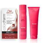 Wella Professionals Invigo Brilliance Color Protection Shampoo & Conditioner, For Fine Hair + Wella Colorcharm Permanent Liquid Hair Color For Gray Coverage, 5Rv Burgundy Wella Professionals Invigo Brilliance Color Protection Shampoo & Conditioner, For Fine Hair + Wella Colorcharm Permanent Liquid Hair Color For Gray Coverage, 5Rv Burgundy