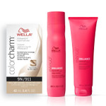 Wella Professionals Invigo Brilliance Color Protection Shampoo & Conditioner, For Fine Hair + Wella Colorcharm Permanent Liquid Hair Color For Gray Coverage, 9N Very Light Blonde Wella Professionals Invigo Brilliance Color Protection Shampoo & Conditioner, For Fine Hair + Wella Colorcharm Permanent Liquid Hair Color For Gray Coverage, 9N Very Light Blonde