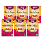 Yogi Tea Sweet Strawberry Digestive Support - 16 Tea Bags Per Pack (6 Pack) - Organic Turmeric Tea Bags - Digestive Support Tea - Includes Turmeric Root, Black Pepper, Strawberry, Mango & More