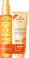 Nuxe Sun Face And Body Tanning Sun Oil Spf50 150Ml + After-Sun Lotion For Face And Body 100Ml Free
