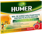 Humer Acute Sore Throat Pharyngitis Red Fruits 20 Lozenges