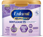 Enfamil NeuroPro Gentlease Baby Formula is a gentle infant formula designed to reduce fussiness, crying, gas, and spit-up in 24 hours. It contains brain-building DHA and the HuMO6 immune blend for your baby’s development. This 19.5 oz tub provides essential nutrients for your baby's growth and comfort.