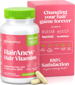 Naturenetics Hairanew Hair Growth Vitamins For Women & Men - Hair Vitamins For Faster Hair Growth & Thickness - Part Of Proceeds Go To Hair Loss Charity - Vegan Hair Supplement For Hair Skin Nails (1)