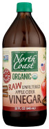 North Coast Organic Raw Unfiltered Apple Cider Vinegar, 32 Fz