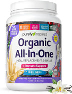 Purely Inspired All-In-One Vegan Protein Powder For Men & Women, French Vanilla (16 Servings) - Plant-Based Organic Protein Powder For Shakes & Smoothies - Gluten-Free Nutritional Meal Replacement Purely Inspired All-In-One Vegan Protein Powder For Men & Women, French Vanilla (16 Servings) - Plant-Based Organic Protein Powder For Shakes & Smoothies - Gluten-Free Nutritional Meal Replacement