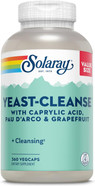 Solaray Yeast Cleanse, Detox Cleanse For Healthy Yeast Balance Support, With Caprylic Acid, Pau D'Arco, Licorice Root Extract And Grapefruit Seed Extract, 60-Day Guarantee, 60 Servings, 360 Vegcaps