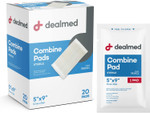 Dealmed Abdominal Combine Pads | Individually Wrapped, Absorbent, Latex-Free, Non Adherent | Abdominal Pads For Wound Care, Drainage, First Aid Kit | Sterile Abd Pads 5X9 In | 20/Box (Pack Of 1) Dealmed Abdominal Combine Pads | Individually Wrapped, Absorbent, Latex-Free, Non Adherent | Abdominal Pads For Wound Care, Drainage, First Aid Kit | Sterile Abd Pads 5X9 In | 20/Box (Pack Of 1)