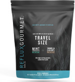 Natural Heartburn Acid Reflux Relief Support Supplement For Gerd, Lpr, Indigestion, Aid For Intermittent Fasting, Alginate Therapy, Single Serve 25 Pack, Mint Chocolate/Vanilla Caramel