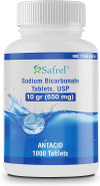 Safrel Sodium Bicarbonate Antiacid 650 Mg (10 Grain) 1000 Tablets | For Relief Of Acid Indigestion, Heartburn, Sour Stomach & Upset Stomach | Value Savings Pack Safrel Sodium Bicarbonate Antiacid 650 Mg (10 Grain) 1000 Tablets | For Relief Of Acid Indigestion, Heartburn, Sour Stomach & Upset Stomach | Value Savings Pack