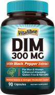 Dim Supplement For Women & Men, Estrogen Metabolism, Hormone Balance & Menopause Support, Dim 300 Mg With Black Pepper Extract, High Absorption, 120 Capsules Dim Supplement For Women & Men, Estrogen Metabolism, Hormone Balance & Menopause Support, Dim 300 Mg With Black Pepper Extract, High Absorption, 120 Capsules
