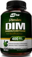 Nutriflair Dim Supplement 400Mg With Bioperine, 120 Capsules - Diindolylmethane - Estrogen Metabolism Support & Hormone Balance, Menopause, Pcos, Acne And Skin Care For Men & Women - Compare To 300Mg