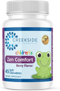 Zen Comfort For Kids, Organic Mood Support With 5-Htp, L-Theanine, Passionflower, Zinc, Pediatrician Formulated For Calm, Sugar-Free, Vegan, Berry Flavor, 45 Soft Chewables Zen Comfort For Kids, Organic Mood Support With 5-Htp, L-Theanine, Passionflower, Zinc, Pediatrician Formulated For Calm, Sugar-Free, Vegan, Berry Flavor, 45 Soft Chewables