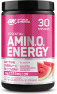 Optimum Nutrition Amino Energy - Pre Workout With Green Tea, Bcaa, Amino Acids, Keto Friendly, Green Coffee Extract, Energy Powder - Watermelon, 30 Servings (Packaging May Vary)