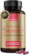 Morosil Clinically Tested C3G Supplement - Metabolism, Antioxidant, Wellness Support For Men & Women - 400Mg Moro Red Orange Extract - 60 Veggie Capsules - Non-Gmo, Gluten-Free, Vegan-Friendly