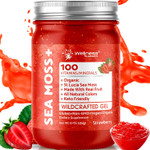 Irish Sea Moss Gel Organic Raw - Wildcrafted Superfood Seamoss Gel - Strawberry Flavor, Vitamin And Mineral-Rich From Pristine Caribbean Waters, Immune And Digestive Health Support - 10 Oz Irish Sea Moss Gel Organic Raw - Wildcrafted Superfood Seamoss Gel - Strawberry Flavor, Vitamin And Mineral-Rich From Pristine Caribbean Waters, Immune And Digestive Health Support - 10 Oz