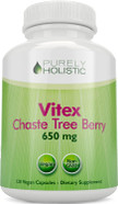 Purely Holistic Chasteberry Vitex Supplement 650Mg - 4 Month Supply 120 Vegan Capsules Agnus-Castus Chaste Tree Berry Capsules Supports Normal Hormone Balance For Women Purely Holistic Chasteberry Vitex Supplement 650Mg - 4 Month Supply 120 Vegan Capsules Agnus-Castus Chaste Tree Berry Capsules Supports Normal Hormone Balance For Women