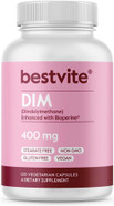 Bestvite Dim (Diindolylmethane) 400Mg With Bioperine (120 Vegetarian Capsules) - No Stearates - No Gelatin - Vegan - Non Gmo - Gluten Free Bestvite Dim (Diindolylmethane) 400Mg With Bioperine (120 Vegetarian Capsules) - No Stearates - No Gelatin - Vegan - Non Gmo - Gluten Free