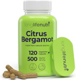 Citrus Bergamot Extract 500Mg - 120 Vegetarian Capsules, 40% Polyphenolic Flavanones, 4-Month Supply, Plant-Based Anti-Oxidant, Tested, Made In Usa
