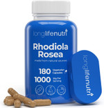 Rhodiola Rosea 500Mg - 180 Vegetarian Capsules For Mental & Physical Health, Non-Gmo, 3-Month Supply, Naturally Sourced & Laboratory Tested, Made In Usa - Daily Wellness Supplement