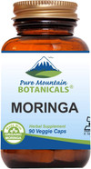 Pure Mountain Botanicals Moringa Leaf Capsules - Kosher Vegan Formula With 1000Mg Organic Moringa - Green Moringa Oleifera Superfood Supplement Pure Mountain Botanicals Moringa Leaf Capsules - Kosher Vegan Formula With 1000Mg Organic Moringa - Green Moringa Oleifera Superfood Supplement