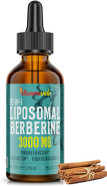 Berberine Hcl Drops Supplement 3000 Mg - Liposomal Berberine Hcl Liquid - Ampk Activator With Turmeric, Ceylon Cinnamon, 12 Natural Ingredients - 2 Fl Oz Berberine Hcl Drops Supplement 3000 Mg - Liposomal Berberine Hcl Liquid - Ampk Activator With Turmeric, Ceylon Cinnamon, 12 Natural Ingredients - 2 Fl Oz