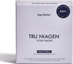 Tru Niagen Nad+ Booster With Hydration & Prebiotic Support Award-Winning Nicotinamide Riboside Mixing Powder For Cellular Energy, Repair & Healthy Aging - 30Ct/300Mg Stick Packs: On-The-Go Supplement