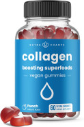 Collagen Boosting Gummies | Collagen Booster Gummy For Natural Collagen Production | Hair, Skin, Nails, Joint Support | Vegan Pectin Supplements Chews For Women & Men | 60 Peach Vitamins Gummies Collagen Boosting Gummies | Collagen Booster Gummy For Natural Collagen Production | Hair, Skin, Nails, Joint Support | Vegan Pectin Supplements Chews For Women & Men | 60 Peach Vitamins Gummies
