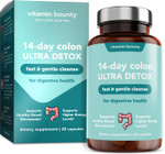 Vitamin Bounty 14-Day Colon Ultra Detox Cleanse - Gentle Colon Cleanse, Colon Cleanser Detox, Soothing Gut Cleanse, Support Gut Health And Regular Bowel Movements, Digestive Health - 28 Capsules