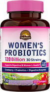 Vitalitown Probiotics For Women 120 Billion Cfus, 30 Strains, With Prebiotics & Digestive Enzymes & Cranberry, Gut & Vaginal Health, Vegan 30 Delayed Release Caps Vitalitown Probiotics For Women 120 Billion Cfus, 30 Strains, With Prebiotics & Digestive Enzymes & Cranberry, Gut & Vaginal Health, Vegan 30 Delayed Release Caps