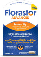Florastor Select Immunity Boost Daily Probiotic & Immune Support Supplement For Women And Men, Saccharomyces Boulardii Cncm I-745 Plus Zinc, Vitamin C & D3 (30 Capsules)