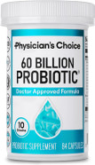 Physician'S Choice Probiotics 60 Billion Cfu - 10 Strains + Organic Prebiotics - Immune, Digestive & Gut Health - Supports Occasional Constipation, Diarrhea, Gas & Bloating - For Women & Men - 84Ct Physician'S Choice Probiotics 60 Billion Cfu - 10 Strains + Organic Prebiotics - Immune, Digestive & Gut Health - Supports Occasional Constipation, Diarrhea, Gas & Bloating - For Women & Men - 84Ct