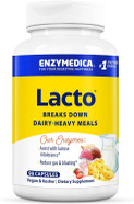 Enzymedica Lacto, Digestive Enzymes For Complete Dairy Digestion, Offers Fast-Acting Gas & Bloating Relief, Standard Packaging, 180 Count Enzymedica Lacto, Digestive Enzymes For Complete Dairy Digestion, Offers Fast-Acting Gas & Bloating Relief, Standard Packaging, 180 Count