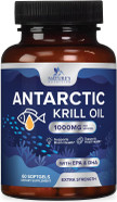 Krill Oil Omega 3 Supplement 1000 Mg - Antarctic Krill Oil With Omega-3 Epa, Dha With Astaxanthin Sourced From Red Krill, Brain Health & Immune Support With Phospholipids - 30 Servings, 60 Softgels Krill Oil Omega 3 Supplement 1000 Mg - Antarctic Krill Oil With Omega-3 Epa, Dha With Astaxanthin Sourced From Red Krill, Brain Health & Immune Support With Phospholipids - 30 Servings, 60 Softgels