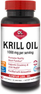 Olympian Labs Antarctic Krill Oil, 1000Mg Caps With Astaxanthin, Omega-3, Epa, Dha, Immune, Joint & Brain Support, 60 Softgels