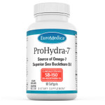 Euromedica Prohydra-7, 60 Softgels - Sea Buckthorn Oil Formula With Omega-7 Fatty Acids - Improve Skin Hydration & Relieve Dryness - 60 Servings