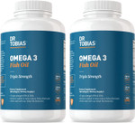 Dr. Tobias Omega 3 Fish Oil, 2000Mg Triple Strength With 800Mg Epa 600Mg Dha Per Serving, Fish Oil Omega 3 Supplements For Heart, Brain & Immune Support, 360 Softgels, 180 Servings Dr. Tobias Omega 3 Fish Oil, 2000Mg Triple Strength With 800Mg Epa 600Mg Dha Per Serving, Fish Oil Omega 3 Supplements For Heart, Brain & Immune Support, 360 Softgels, 180 Servings